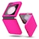 oakxco for Samsung Galaxy Z Flip 6 Phone Case Liquid Silicone Neon Bright Solid Color Thin Slim Soft Rubber Gel Matte TPU Plain Simple Cover for Women Girl Cute Hot Pink Fuchsia