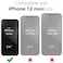 oakxco Thin Slim Clear case for iPhone 12 Mini Transparent Hybrid Hard Shell Plastic Soft Silicone Rubber Bumper NonYellow Acrylic Protective Lightweight Cover for Women Purple Lavender