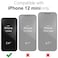 oakxco Thin Slim Clear case for iPhone 12 Mini Transparent Hybrid Hard Shell Plastic Soft Silicone Rubber Bumper NonYellow Acrylic Protective Lightweight Cover for Women Purple Lavender