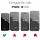 oakxco Thin Slim Clear case for iPhone 16 Transparent Hybrid Hard Shell Plastic Soft Silicone Rubber Bumper NonYellow Acrylic Protective Lightweight Cover for Women Black