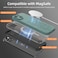 OAOA Magnetic Engraved Case Compatible with iPhone 14 Case Compatible with Magsafe Camera AllRound Protection Slim Liquid Silicone Phone Case for Women Girls Midnight Green Flower
