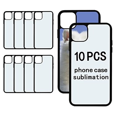 OKBA 10 PCS Heat Press Blank Phone Case for iPhone 13 Pro Max 67 InchMatte Black Soft Rubber Protective Shockproof Blanks Case