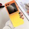 Omio Magnetic Silicone Case for Samsung Galaxy Z Flip 6 Compatible with MagSafe Luxury Gradient Design Soft Liquid Silicone with Camera Lens Protector Shockproof Cover for Women Men OrangeYellow