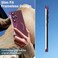 Omio Magnetic Slim Case for Galaxy S23 Ultra Compatible with MagSafe Matte PC UltraThin Bumper Frameless Borderless Minimalist Design with Camera Lens Protector for Men Women Wine Red