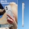 Omio Magnetic Slim Case for iPhone 16 Compatible with MagSafe Matte PC UltraThin Bumper Frameless Borderless Minimalist Design with Camera Lens Protector for Men Women Natural Titanium
