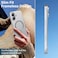 Omio Magnetic Slim Case for iPhone 16 Compatible with MagSafe Matte PC UltraThin Bumper Frameless Borderless Minimalist Design with Camera Lens Protector for Men Women Natural Titanium