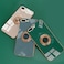 Omorro for iPhone 8 PlusiPhone 7 Plus Case for Women Ring Holder 360 TPU Rotation Kickstand Rings Cases with Stand Glitter Plating Rose Gold Slim Sleek Luxury Case Girly White
