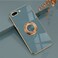 Omorro for iPhone 8 PlusiPhone 7 Plus Case for Women Ring Holder 360 TPU Rotation Kickstand Rings Cases with Stand Glitter Plating Rose Gold Work with Magnetic Mount Slim Sleek Luxury Case Girly