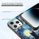 Onemiliayears Black Cute Cat 14 Pro Max Case 67 Inch Van Gogh Cute Cat Case NonSlip Pattern Design and Shock Absorption Soft Silica Gel Frame Support Black Case for Teen Girls and Sisters
