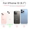 ORNARTO Compatible with iPhone 13 Case 61 Slim Liquid Silicone 3 Layers Full Covered Soft Gel Rubber Phone Case Protective Cover 61 InchSand Chalk Pink