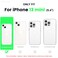 ORNARTO Compatible with iPhone 13 Mini Case Slim Liquid Silicone 3 Layers Full Covered Soft Gel Rubber with Microfiber Case Cover 54 inchMint Green