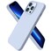 ORNARTO Compatible with iPhone 13 Pro Case 61 Slim Liquid Silicone 3 Layers Full Covered Soft Gel Rubber Case Cover 61 inchSierra Blue
