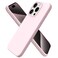 ORNARTO Compatible with iPhone 15 Pro Case 61 Liquid Silicone 3 Layers Full Covered Soft Gel Rubber Cover Shockproof Protective Slim Phone Case with AntiScratch Microfiber LiningChalk Pink