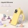 ORNARTO Compatible with iPhone 16 Pro Max Case 69 Slim Liquid Silicone 3 Layers Soft Gel Rubber Shockproof Protective Cover with AntiScratch Microfiber LiningButtercream Yellow