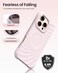 ORNARTO Vortuxe for iPhone 16 Pro Max Case 69 2X MILSTD Drop Protection Compatible with MagSafe Sleek Aesthetic Liquid Silicone Phone Cover Pale Rose Quartz