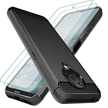 Osophter for Nokia G10 CaseNokia G20 Case with 2pcs Screen Protector ShockAbsorption Flexible TPU Rubber Protective Cell Phone CoverBlack