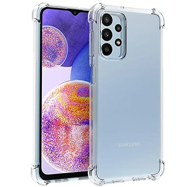 Osophter for Samsung Galaxy A23 5G Case Clear Transparent Reinforced Corners TPU ShockAbsorption Flexible Cell Cover for Samsung Galaxy A23 5G4G Phone CaseClear