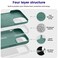OTOFLY Designed for iPhone 14 Case Silicone Shockproof Slim Thin Phone Case for iPhone 14 61 inch Pine Green