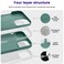 OTOFLY Designed for iPhone 14 Case Silicone Shockproof Slim Thin Phone Case for iPhone 14 61 inch Pine Green