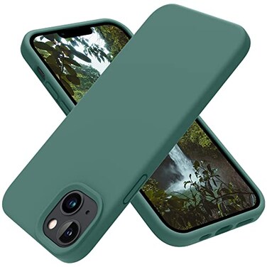 OTOFLY Designed for iPhone 14 Case Silicone Shockproof Slim Thin Phone Case for iPhone 14 61 inch Pine Green