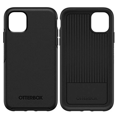 OtterBox iPhone 11 Symmetry Series Case Black UltraSleek Wireless Charging Compatible Raised Edges Protect Camera Screen