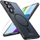 OWKEY Samsung Galaxy S25 Ultra Case 686 Magnetic S25 Ultra Case for Magsafe with Tempered Glass Screen Shockproof Military Translucent Back Slim Bumper Cover Phone Case Galaxy S25 Ultra Black