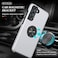 PELEPUES Shockproof Case for Samsung Galaxy S22 5G Embedded Finger Ring Military Grade Phone Case Cover with Reinforced Metal Stand Kickstand Support Magnetic Car Holder for S22 Silver