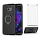 FDCWTSH Phone Case for Samsung Galaxy S8 Plus with Tempered Glass Screen Protector Cover and Magnetic Ring Holder Kickstand Slim Hard Cell Accessories Glaxay S8plus S 8 8plus 8S Edge S8 SMG955U Cases