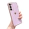 phylla Design for Samsung Galaxy S23 Plus 5g 66 Phone CaseLuxuxry Plating Edge Cute Love Heart Cover for Women Camera Protector Soft Silicone Shockproof Bumper for Galaxy S23 Case Purple