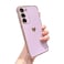 phylla Design for Samsung Galaxy S23 Plus 5g 66 Phone CaseLuxuxry Plating Edge Cute Love Heart Cover for Women Camera Protector Soft Silicone Shockproof Bumper for Galaxy S23 Case Purple