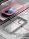 Poetic Guardian Case Compatible with iPhone 14 Pro 61 Inch 20 FT MilGrade Drop Tested FullBody Hybrid Shockproof Protective Rugged Clear Cover Case with Builtin Screen Protector PinkClear