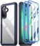 Poetic Guardian Case for Samsung Galaxy A26 5G 2 Front Frame 20 FT MilGrade Drop Tested FullBody Hybrid Shockproof Cover with Builtin Screen Protector BlueClear