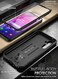 Poetic Revolution Case for Samsung Galaxy A54 5G Builtin Screen Protector Work with Fingerprint ID Full Body Rugged Shockproof Protective Cover Case with Kickstand Black