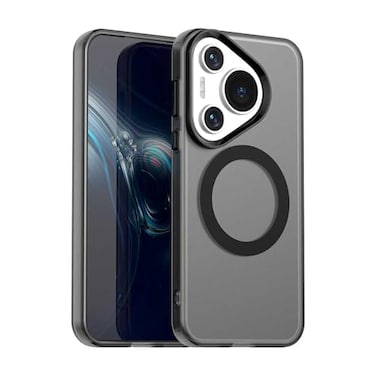 Pzwoxukhov Compatible with Huawei Pura 70 Case CoverSupports Wireless ChargingShockproof Magnetic Phone CaseCompatible with Huawei Pura 70 Case Black