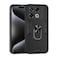 Pzwoxukhov Compatible with Infinix GT 20 Pro CaseCompatible with Infinix GT 20 Pro Builtin Bracket Car Magnetic Shockproof and AntiDrop Phone Case Cover Black