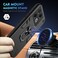 Pzwoxukhov Compatible with Infinix GT 20 Pro CaseCompatible with Infinix GT 20 Pro Builtin Bracket Car Magnetic Shockproof and AntiDrop Phone Case Cover Black