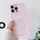 QLTYPRI Bow Case for iPhone 11 Pro Max Clear Cute Ribbon Bow Phone Case Curly Wavy Aesthetic Phone Case Slim Soft Transparent Shockproof Protective Cover for Women Girls Pink