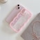 QLTYPRI Bow Case for iPhone 11 Pro Max Clear Cute Ribbon Bow Phone Case Curly Wavy Aesthetic Phone Case Slim Soft Transparent Shockproof Protective Cover for Women Girls Pink