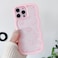 QLTYPRI Bow Case for iPhone 11 Pro Max Clear Cute Ribbon Bow Phone Case Curly Wavy Aesthetic Phone Case Slim Soft Transparent Shockproof Protective Cover for Women Girls Pink