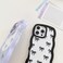 QLTYPRI Bow Case for iPhone 12iPhone 12 Pro Clear Cute Ribbon Bow Phone Case Curly Wavy Aesthetic Phone Case Slim Soft Transparent Shockproof Protective Cover for Women Girls Black