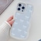 QLTYPRI Bow Case for iPhone 13 Pro Clear Cute Ribbon Bow Phone Case Curly Wavy Aesthetic Phone Case Slim Soft Transparent Shockproof Protective Cover for Women Girls White