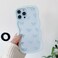 QLTYPRI Bow Case for iPhone 15 Pro Max Clear Cute Ribbon Bow Phone Case Curly Wavy Aesthetic Phone Case Slim Soft Transparent Shockproof Protective Cover for Women Girls Light Blue