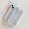 QLTYPRI Bow Case for iPhone 15 Pro Max Clear Cute Ribbon Bow Phone Case Curly Wavy Aesthetic Phone Case Slim Soft Transparent Shockproof Protective Cover for Women Girls Light Blue