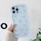 QLTYPRI Bow Case for iPhone 15 Pro Max Clear Cute Ribbon Bow Phone Case Curly Wavy Aesthetic Phone Case Slim Soft Transparent Shockproof Protective Cover for Women Girls Light Blue