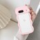 QLTYPRI Compatible with Google Pixel 9a Case Cute Curly Wave Frame Clear Case for Girls Women Transparent Soft Silicone TPU Bumper Shockproof Protective Cover for Google Pixel 9a Pink