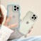 QLTYPRI Compatible with iPhone 12 Pro Max Case Cute Curly Wave Frame Clear Case for Girls Women Transparent Soft Silicone TPU Bumper Shockproof Protective Phone Cover Baby Blue