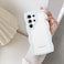 QLTYPRI Compatible with Samsung Galaxy S24 Ultra Case Cute Curly Wave Frame Clear Case for Girls WomenTransparent Soft Silicone TPU Bumper Shockproof Protective Cover for Samsung S24 UltraBaby Blue
