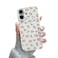 QLTYPRI for iPhone 16 Case Cute Pink Floral Flower Pattern Aesthetic Phone Case Raised Camera Protection Soft Slim TPU Shockproof Protective Phone Cover for Girls Women Pink White