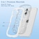 QLTYPRI for iPhone 16 Plus Case Curly Wave Frame Clear Phone Case with Aesthetic Floral Flower Design for Girls Women Clear Soft Silicone TPU Bumper Shockproof Protective Cover WhiteWhite