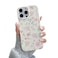QLTYPRI for iPhone 16 Pro Max Case Cute Pink Floral Flower Pattern Aesthetic Phone Case Raised Camera Protection Soft Slim TPU Shockproof Protective Phone Cover for Girls Women Pink